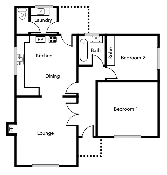 Floorplan of Homely house listing, 4 McDonald Park Road, Ararat VIC 3377