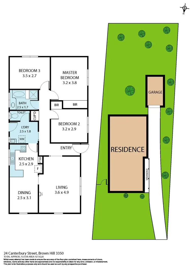 Floorplan of Homely house listing, 24 Canterbury Street, Brown Hill VIC 3350