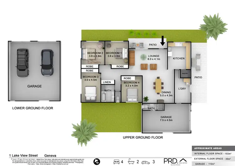 Floorplan of Homely house listing, 1 Lakeview Drive, Geneva NSW 2474