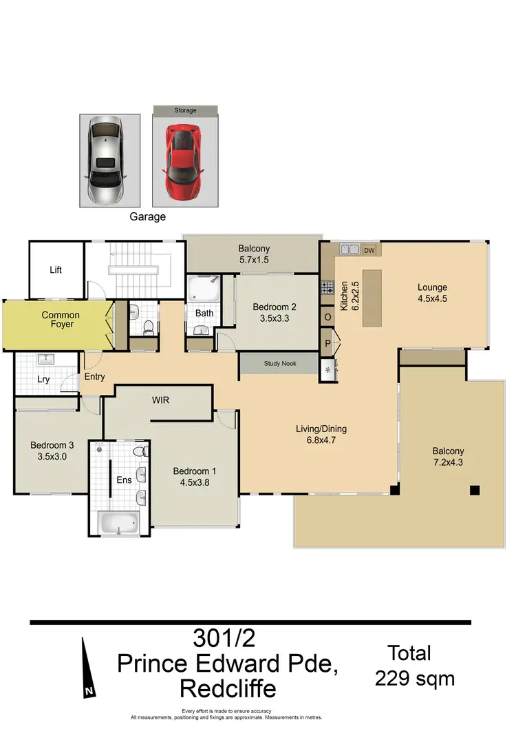 Floorplan of Homely apartment listing, 301/2 Prince Edward Parade, Redcliffe QLD 4020