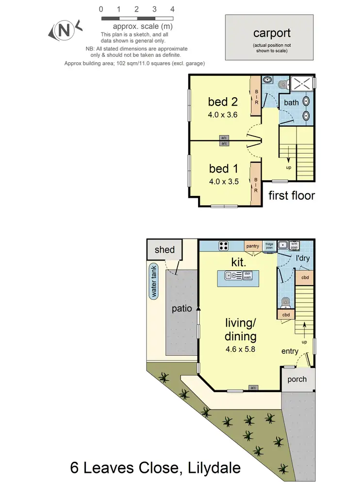 Floorplan of Homely townhouse listing, 6 Leaves Close, Lilydale VIC 3140