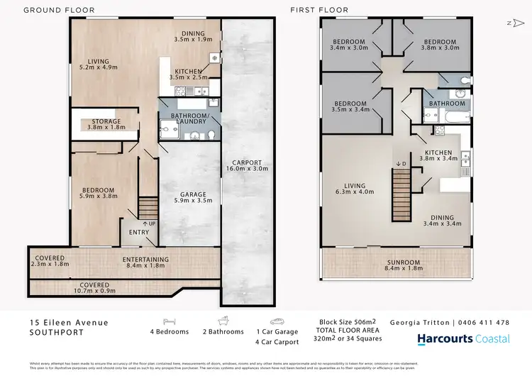 Floorplan of Homely house listing, 15 Eileen Avenue, Southport QLD 4215