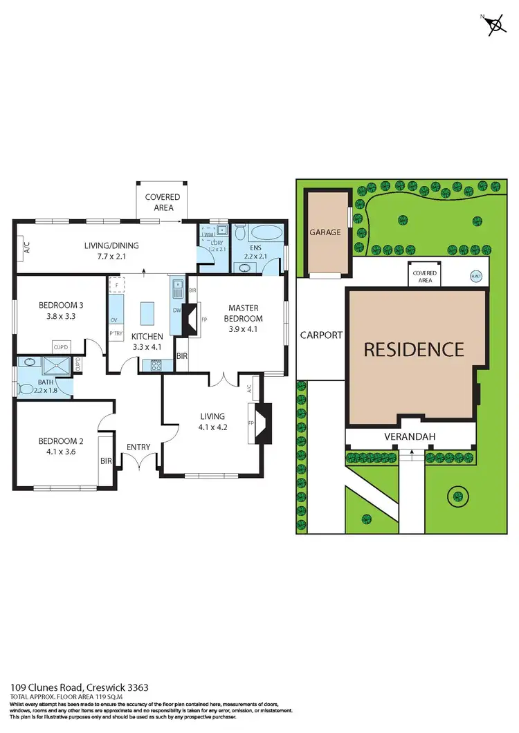 Floorplan of Homely house listing, 109 Clunes Road, Creswick VIC 3363