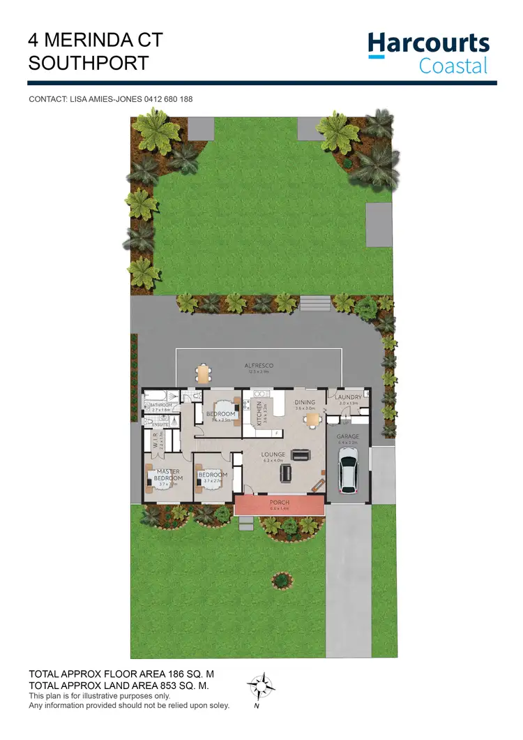 Floorplan of Homely house listing, 4 Merinda Court, Southport QLD 4215