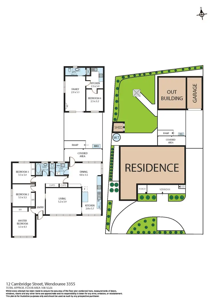 Floorplan of Homely house listing, 12 Cambridge Street, Wendouree VIC 3355
