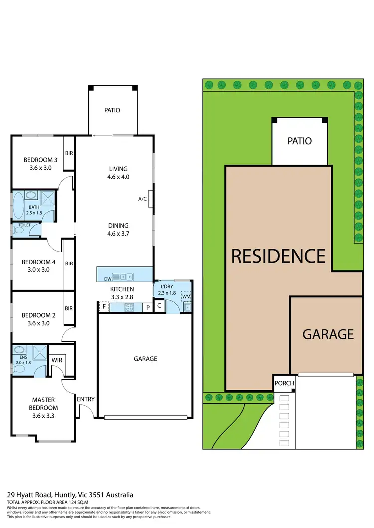 Floorplan of Homely house listing, 29 Hyatt Road, Huntly VIC 3551