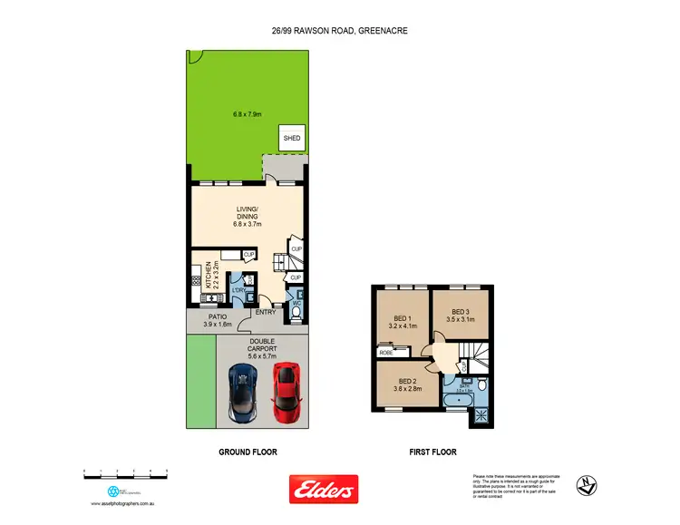 Floorplan of Homely townhouse listing, 26/99 Rawson Road, Greenacre NSW 2190