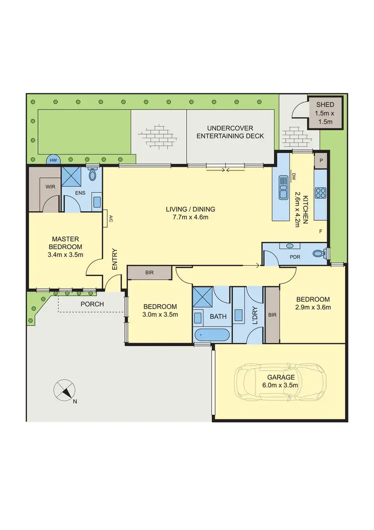 Floorplan of Homely unit listing, 2/35 Dove Avenue, Altona VIC 3018