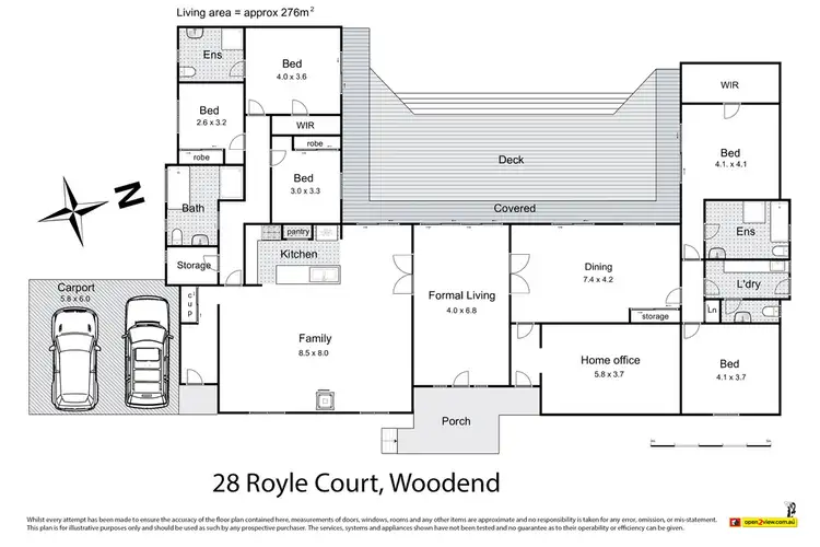 Floorplan of Homely house listing, 28 Royle Court, Woodend VIC 3442