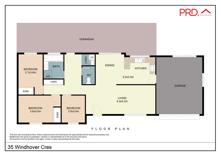 Floorplan of Homely house listing, 35 Windhover Crescent, Tamworth NSW 2340