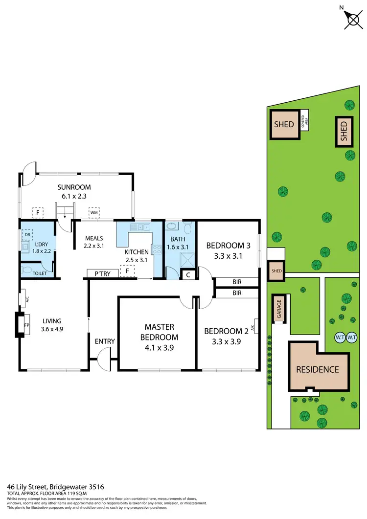 Floorplan of Homely house listing, 46 Lily Street, Bridgewater VIC 3516