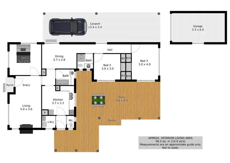 Floorplan of Homely house listing, 10 Mark Street, Wodonga VIC 3690