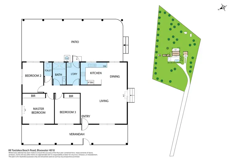 Floorplan of Homely house listing, 88 Toolakea Beach Road, Bluewater QLD 4818