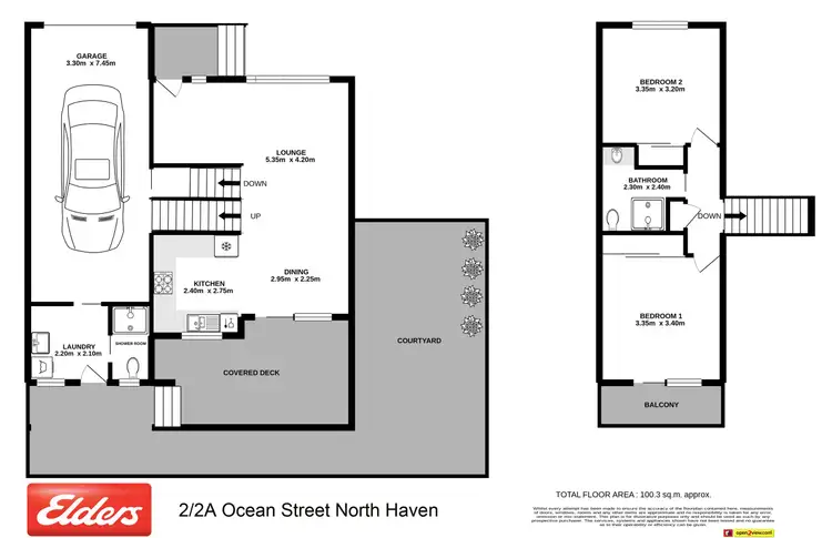 Floorplan of Homely townhouse listing, 2/2a Ocean Street, North Haven NSW 2443