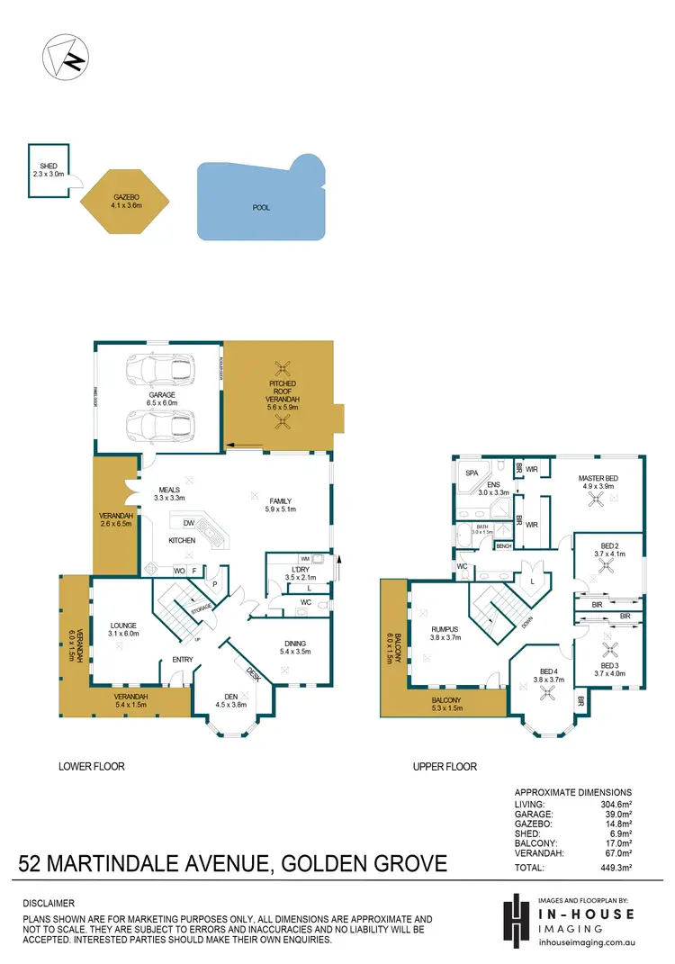 Floorplan of Homely house listing, 52 Martindale Avenue, Golden Grove SA 5125