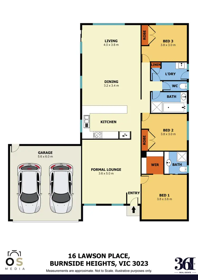 Floorplan of Homely house listing, 16 Lawson Place, Burnside Heights VIC 3023