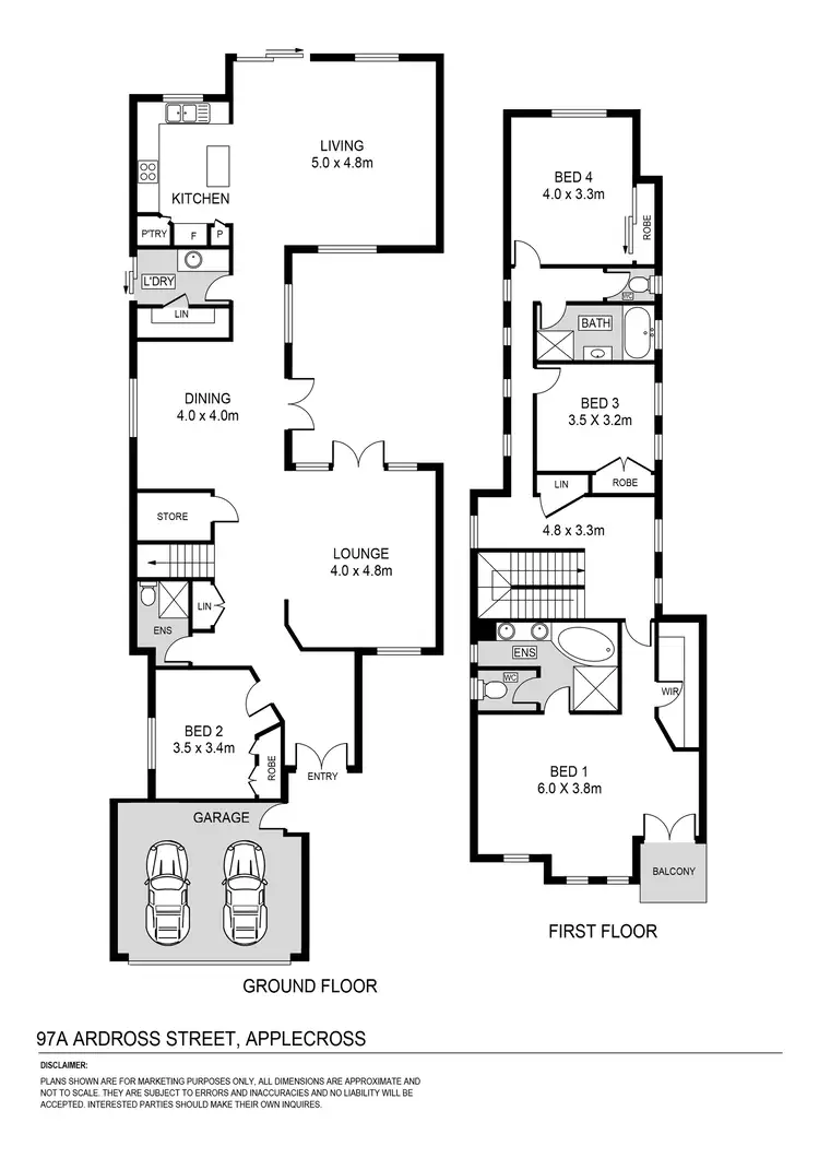Floorplan of Homely house listing, 97A Ardross Street, Applecross WA 6153