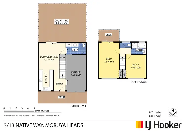 Floorplan of Homely townhouse listing, 3/13-15 Native Way, Moruya Heads NSW 2537