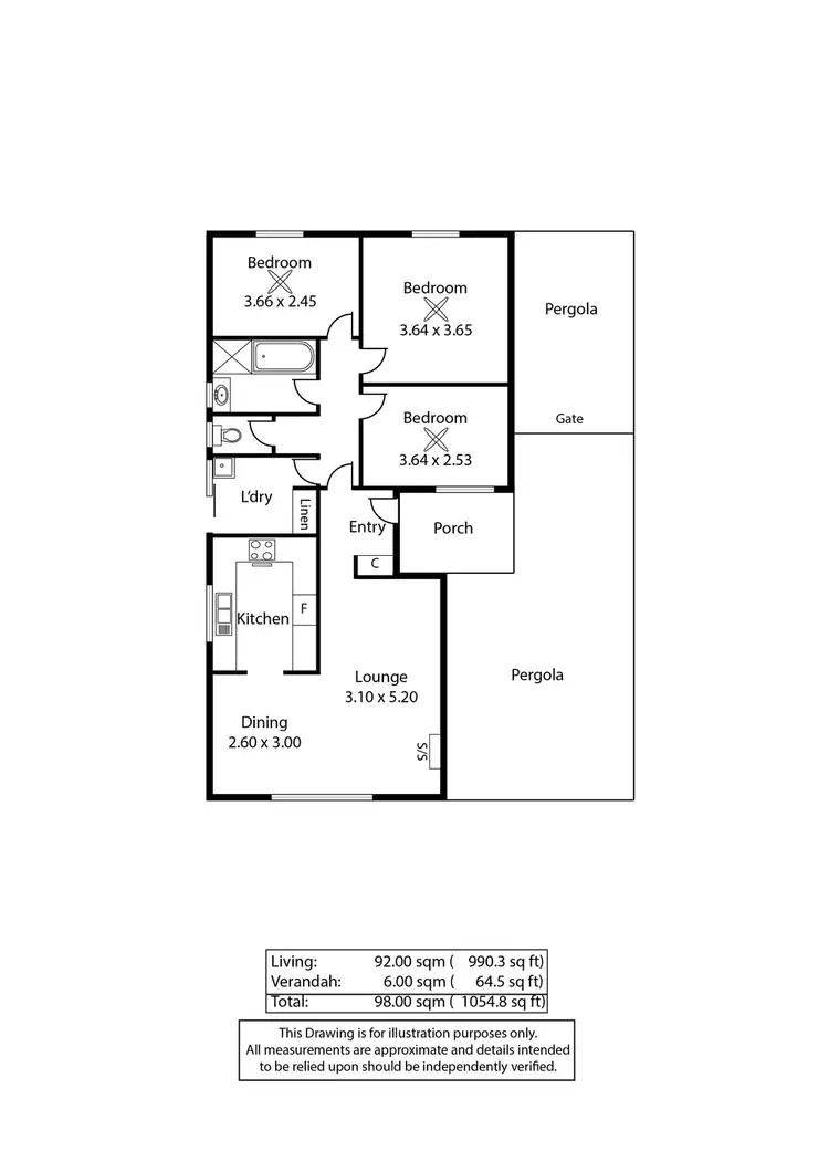Floorplan of Homely house listing, 11 Cole Cres, Port Augusta West SA 5700