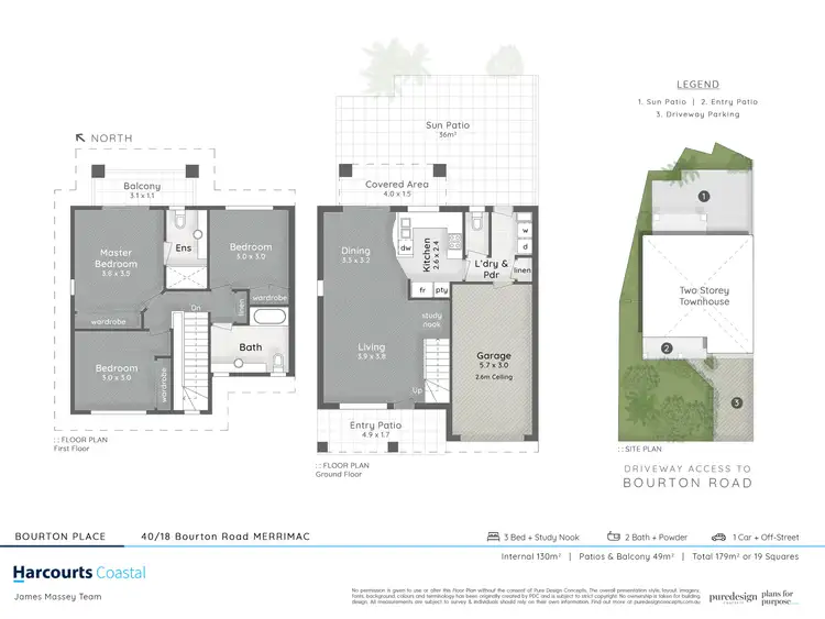Floorplan of Homely townhouse listing, 40/18 Bourton Road, Merrimac QLD 4226