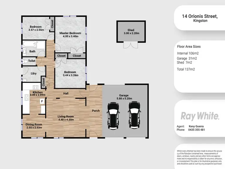 Floorplan of Homely house listing, 14 Orionis Street, Kingston QLD 4114
