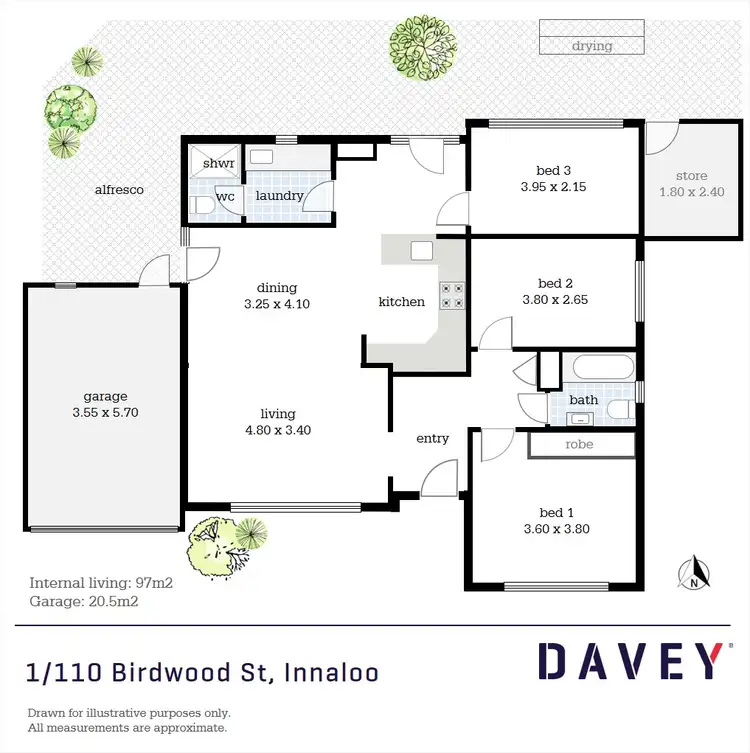 Floorplan of Homely house listing, 1/110 Birdwood Street, Innaloo WA 6018