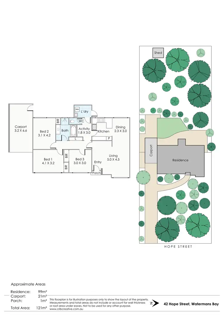 Floorplan of Homely house listing, 42 Hope Street, Watermans Bay WA 6020