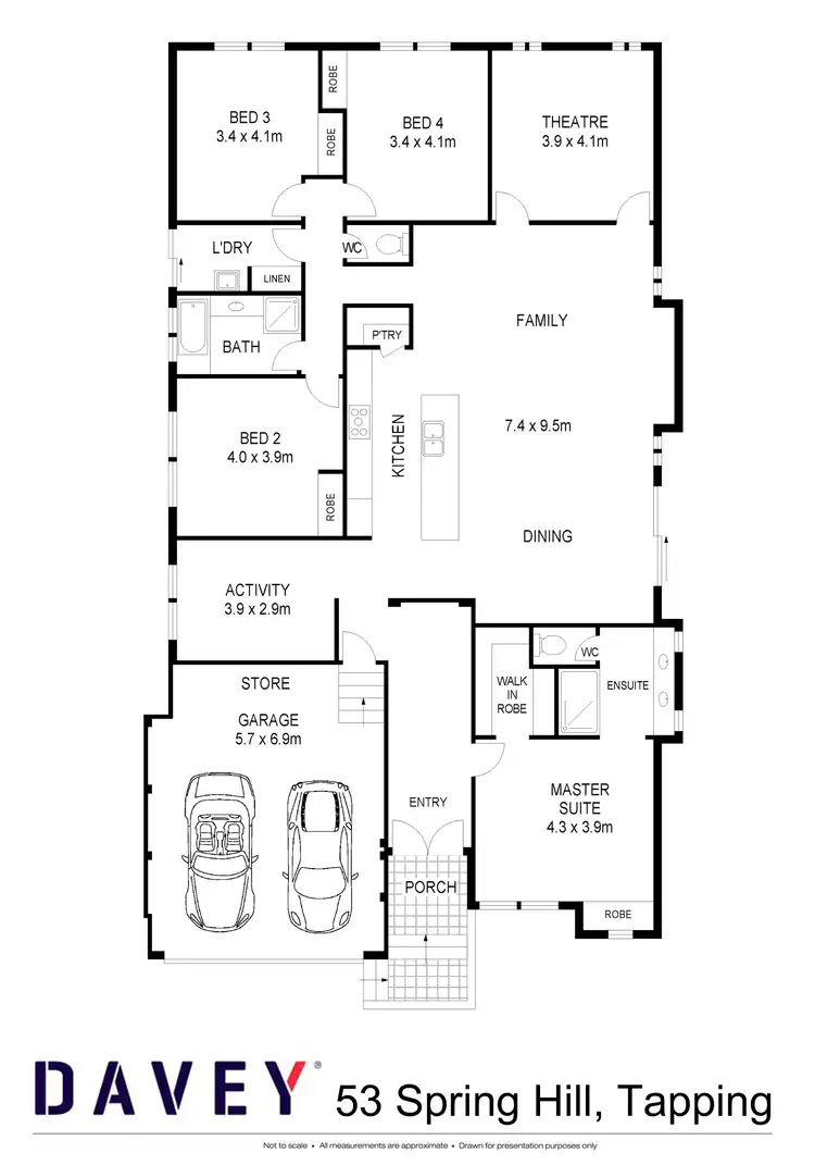 Floorplan of Homely house listing, 53 Spring Hill, Tapping WA 6065