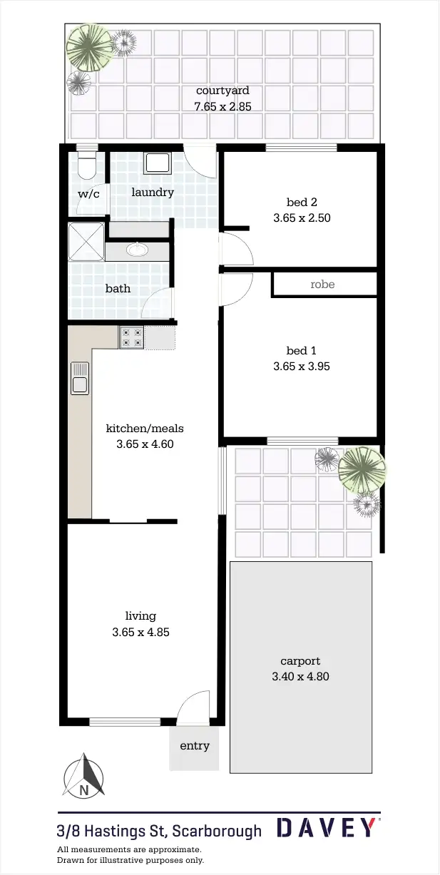 Floorplan of Homely villa listing, 3/8-10 Hastings Street, Scarborough WA 6019