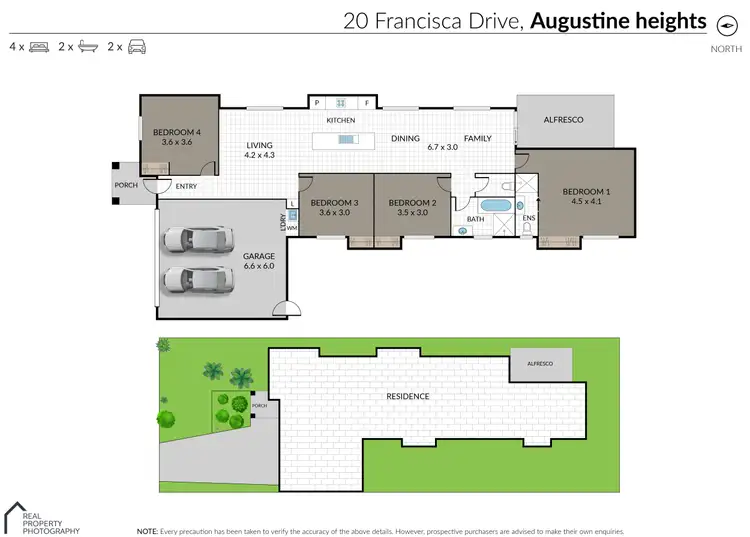 Floorplan of Homely house listing, 20 Francisca Drive, Augustine Heights QLD 4300