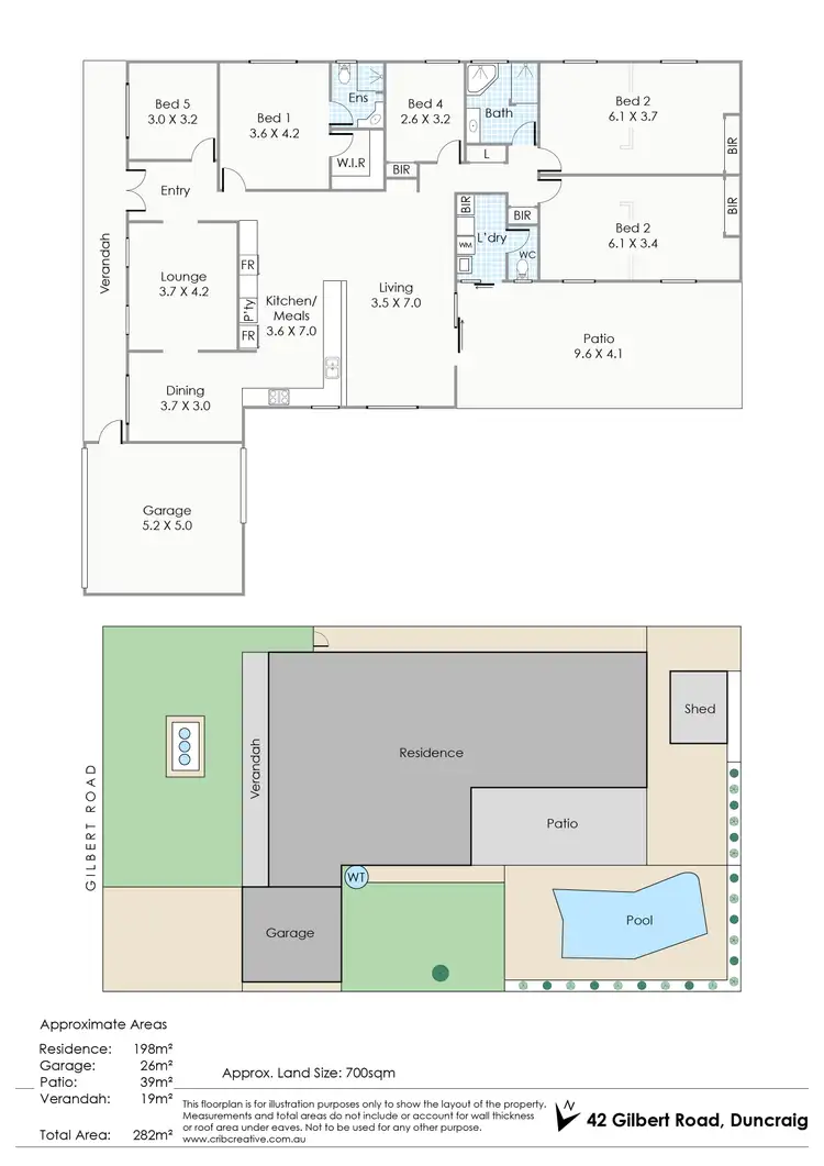 Floorplan of Homely house listing, 42 Gilbert Road, Duncraig WA 6023