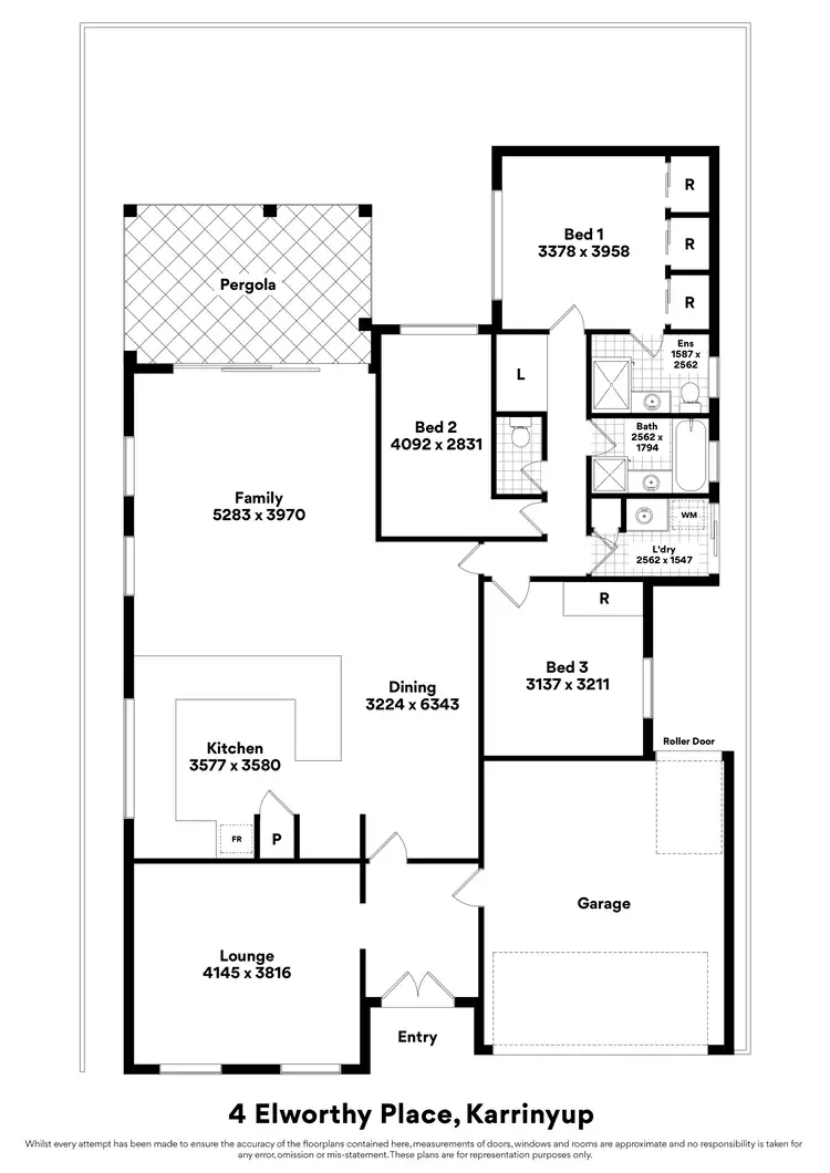 Floorplan of Homely house listing, 4 Elworthy Place, Karrinyup WA 6018