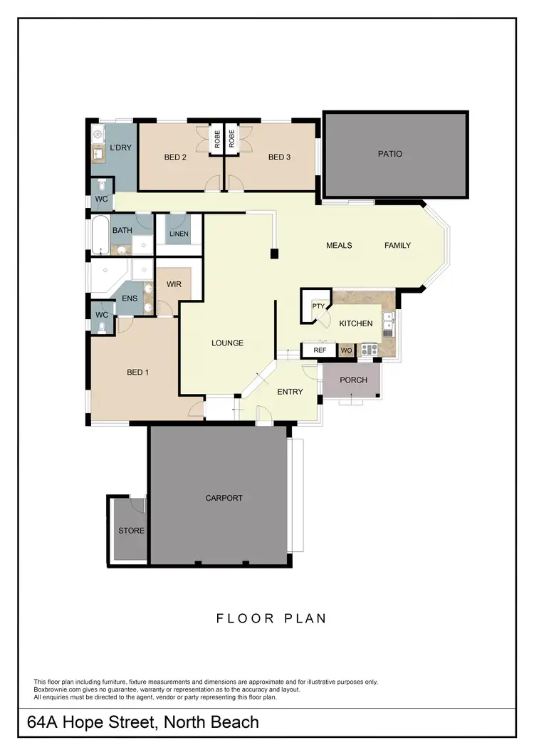 Floorplan of Homely house listing, 64A Hope Street, North Beach WA 6020