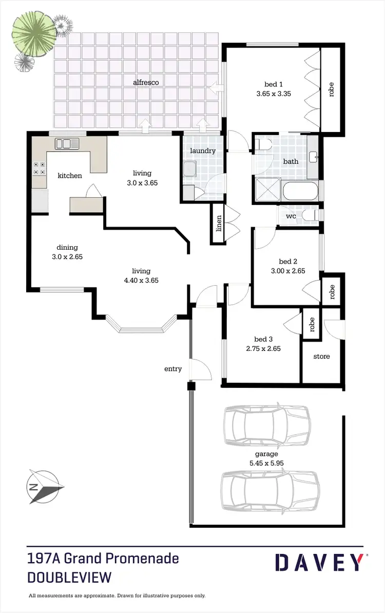 Floorplan of Homely house listing, 197A Grand Promenade, Doubleview WA 6018