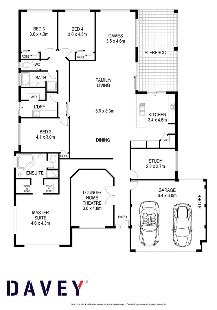 Floorplan of Homely house listing, 6 Lyssos Way, Tapping WA 6065