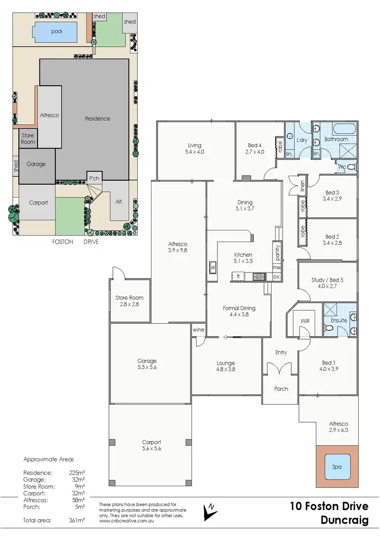 Floorplan of Homely house listing, 10 Foston Drive, Duncraig WA 6023