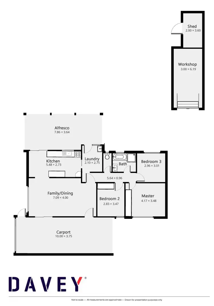Floorplan of Homely house listing, 10 Carnegie Way, Padbury WA 6025