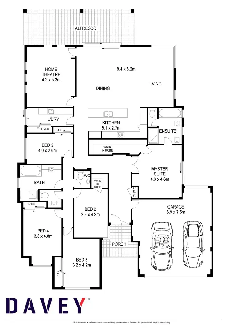 Floorplan of Homely house listing, 4 Scarlet Close, Tapping WA 6065