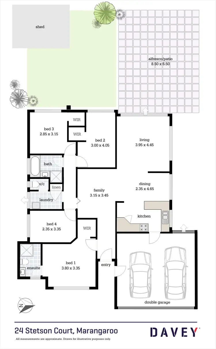 Floorplan of Homely house listing, 24 Stetson Court, Marangaroo WA 6064