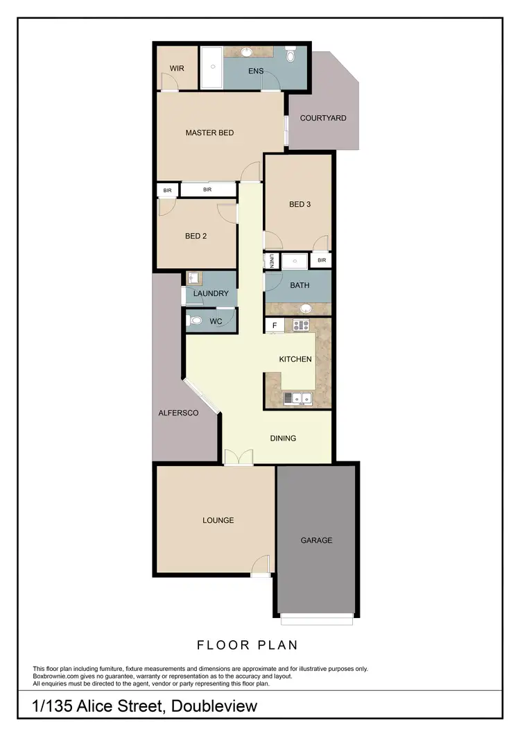 Floorplan of Homely villa listing, 1/135 Alice Street, Doubleview WA 6018