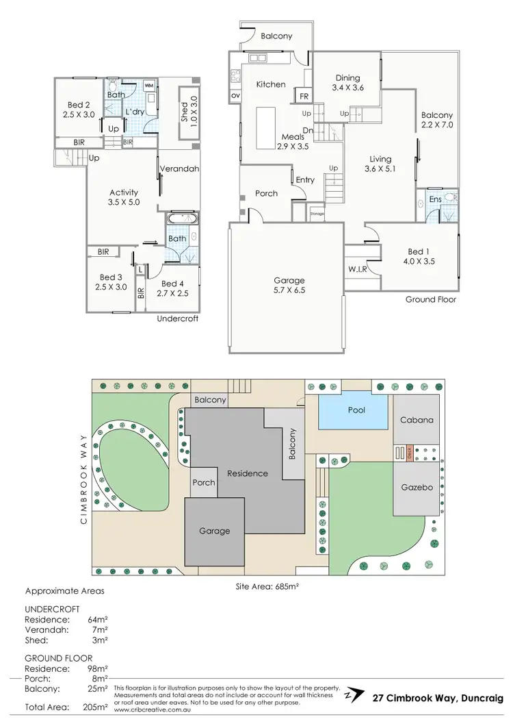 Floorplan of Homely house listing, 27 Cimbrook Way, Duncraig WA 6023