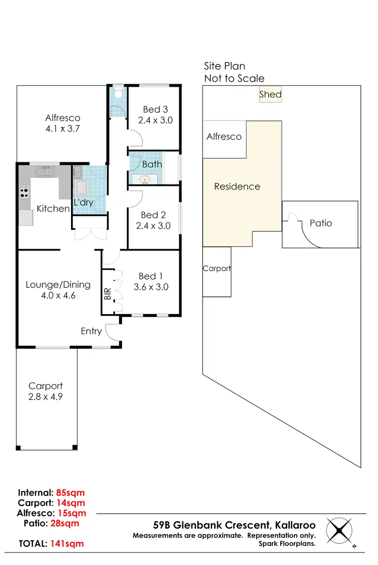 Floorplan of Homely house listing, 59B Glenbank Crescent, Kallaroo WA 6025