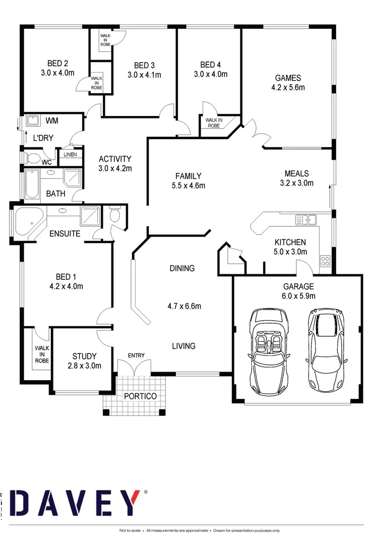 Floorplan of Homely house listing, 6 Grasmere Fairway, Tapping WA 6065