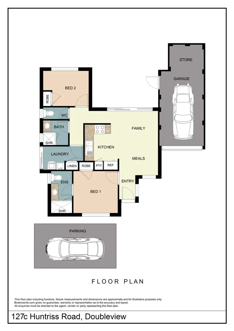 Floorplan of Homely villa listing, 127c Huntriss Road, Doubleview WA 6018