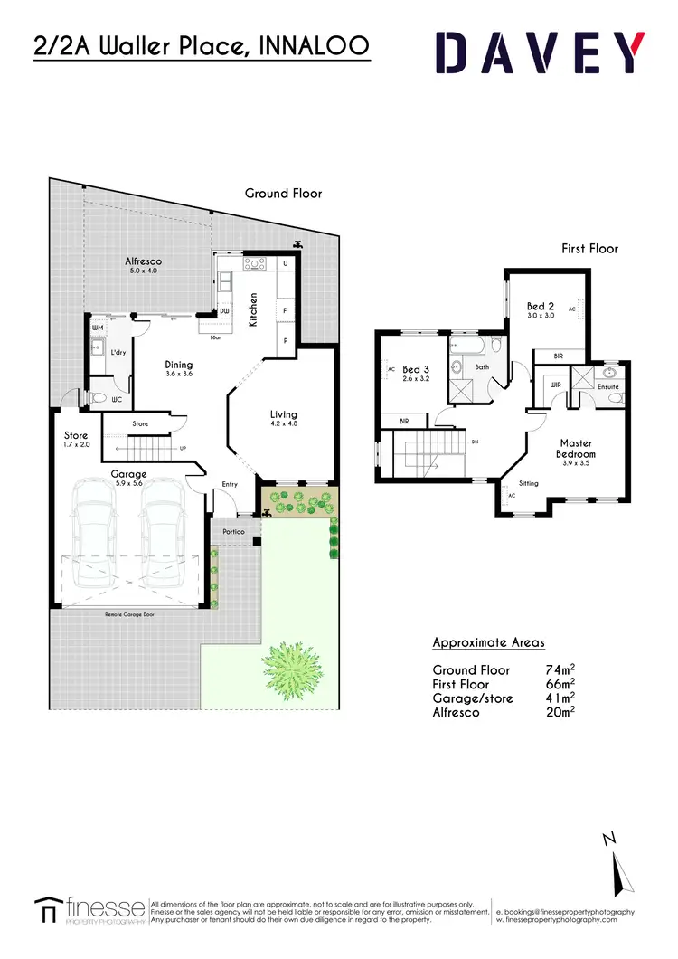 Floorplan of Homely house listing, 2/2A Waller Place, Innaloo WA 6018