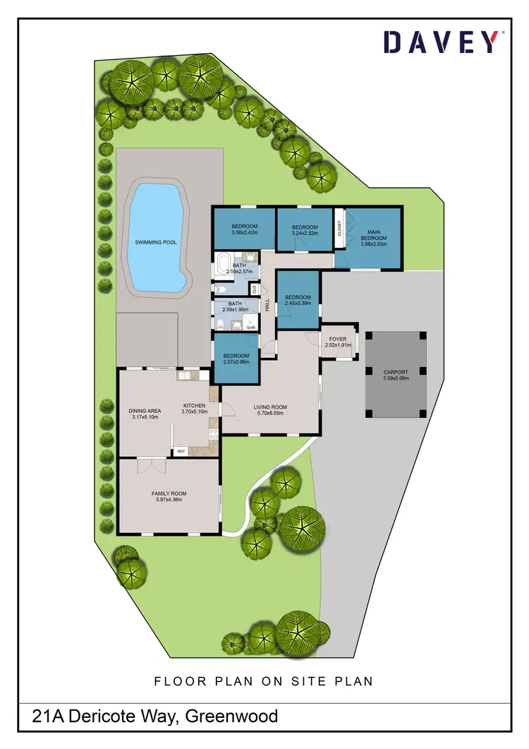 Floorplan of Homely house listing, 21A Dericote Way, Greenwood WA 6024