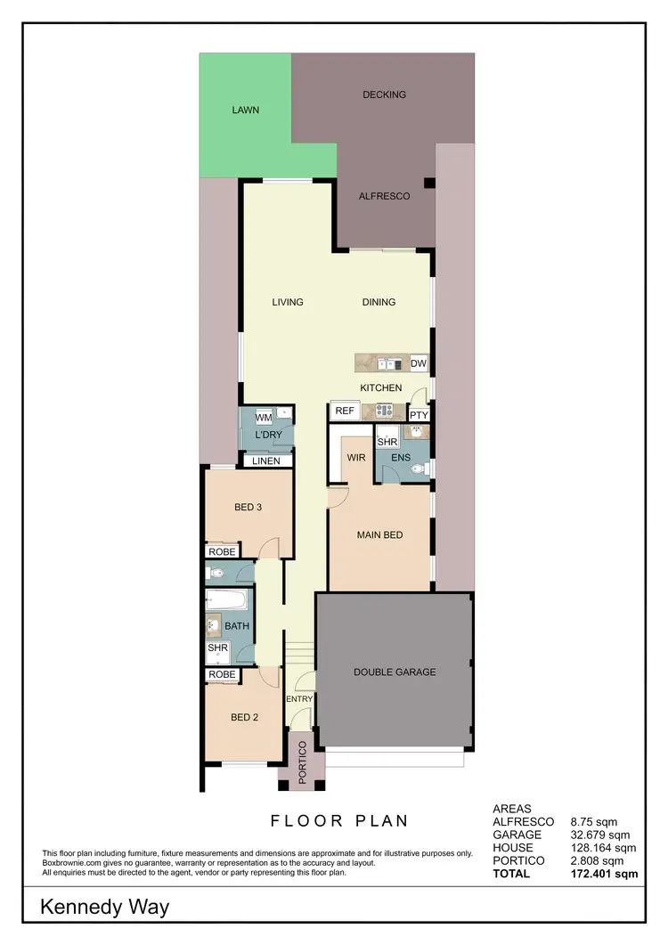 Floorplan of Homely house listing, 6A Kennedy Way, Padbury WA 6025