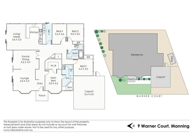 Floorplan of Homely house listing, 9 Warner Court, Manning WA 6152
