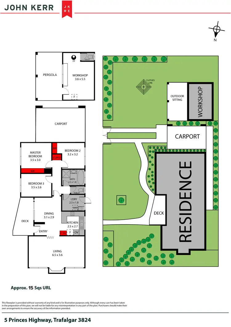 Floorplan of Homely house listing, 5 Princes Highway, Trafalgar VIC 3824