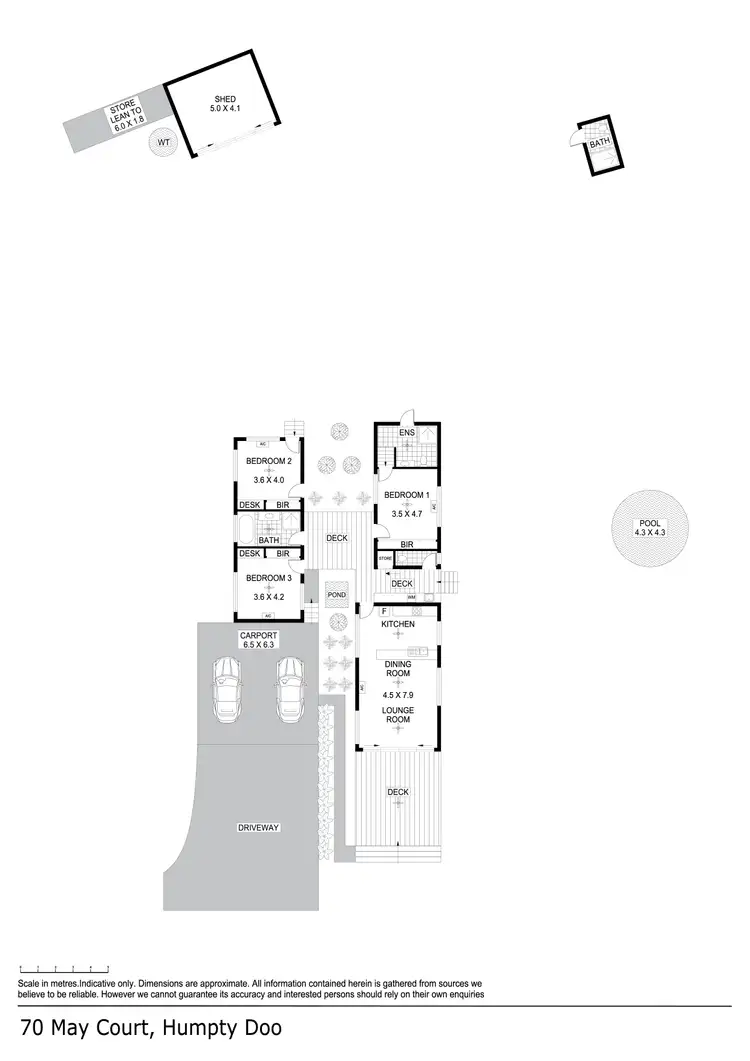 Floorplan of Homely house listing, 70 May Court, Humpty Doo NT 836